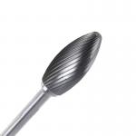 Silver Flame Tungsten Carbide Burr Bits Rotary Tool Grinding Bits Wear Resistance for sale