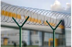 China Q195 Or Q235 Prison Barbed Wire Fence Anti Climb Security Fence supplier