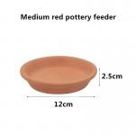 Climbing Pet Turtle Dinner Plate Guard Frog Lizard Ceramic Food Plate Drinking Plate for sale