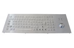 China Stainless Steel Industrial Keyboard With Trackball and numeric and FN keys supplier