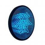 Modern Art Design Stainless Steel LED Mirror with Unlimited RGB Glow Customization for sale