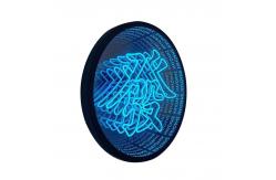China Modern Art Design Stainless Steel LED Mirror with Unlimited RGB Glow Customization supplier