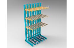 China Double Side Based Cantilever Storage Racks Selective Metal Shelving With Iron Tube supplier