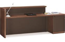 China 1.8M / 2.4M Modern Wood Reception Desk ISO9001 Certification supplier