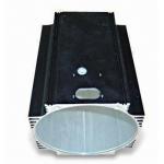 6005 T6 Bronze / Black Industrial Aluminium Profile , Solar PV Extruded Cylinder Shell for sale