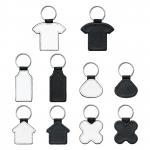 Personalized Sublimation Blank Leather Keychain Pendant for sale