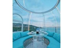 China Free Standing 10x10 Transparent Bubble Tent Heat Resistant Polycarbonate Dome Tent supplier