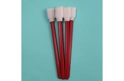 China 707 Lint Free Rectangle Sponge Stick Printer Foam Cleaning Swabs With Red Handle supplier