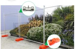 China ISO9001 Temporary Security Fence Weld Mesh Pool Fencing White Orange supplier