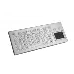 Weatherproof  stainless keyboard industrial metal keyboard with touchpad and function keys