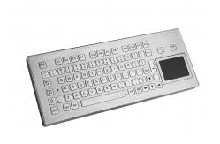 China Weatherproof  stainless keyboard industrial metal keyboard with touchpad and function keys supplier