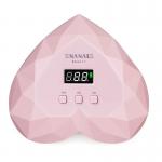 Smart Heart Shape Dual Light Source 96w Professional Gel Nail Dryer UV LED for sale