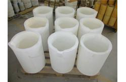 China White Refractory Ceramic Crucibles Graphite Melting Crucible For Drying Burning supplier