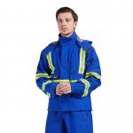 Manufacturer Of Flame Retardant Rain Wear , Permanently Fire Proof Water Resistant Jacket
