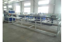 China Low Noise PE Plastic Pipe Extrusion Line With Saw Blade Cutting supplier