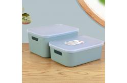 China L Rectangle Sundry Plastic Basket Storage Containers With Cover supplier