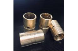 China Precision Flanged Groove Cast Bronze Bearings Spiral Inside Groove Bearings supplier