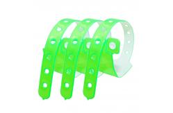 China Customized Vinyl Event Wristbands White Red Blue Printing Heat Transfer supplier