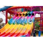 Straight Color Available Amusement Park Water Slides For Fun for sale