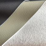 Eco Friendly PVC Synthetic Leather 1.3mm Litchi Embossed Quick Ship For Sofa for sale