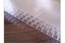 China Green Fire Resistant Multiwall Polycarbonate Sheet Panel For 2100*5800mm supplier