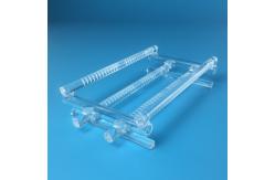 China Custom Large 2.2g/Cm2 Quartz Wafer Boat For Solar supplier