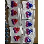 Triangle Bubbles Finger Fidget Toy ABS Silicone Material America Flag Color for sale