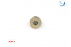 China Brush Magnetic Handbag Clasp , Magnetic Bag Clasps K2048 Customized Design supplier