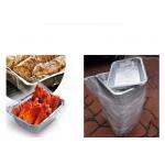 Silver Recycle Disposable Aluminum Foil Food Tray for BBQ Turkey Packaging Grilling for sale