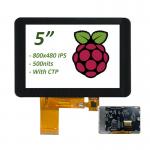 5 Raspberry Pi Compatible HDMI TFT Touchscreen Display 800x480 IPS for sale