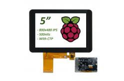 China 5 Raspberry Pi Compatible HDMI TFT Touchscreen Display 800x480 IPS supplier
