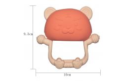 China MHC soft silicone teether Rattles Cat BPA Free Silicone Baby Teether supplier