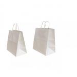 Portable Kraft Paper Handbag Takeaway Shopping Gift Bag Packaging ODM for sale
