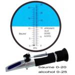514 20 Centigrade Hand Held Refractometer , Digital Alcohol Refractometer for sale