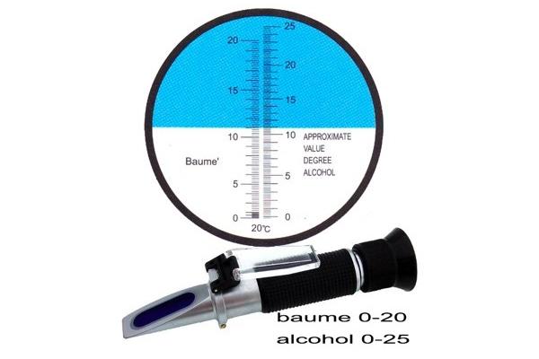 514 20 Centigrade Hand Held Refractometer , Digital Alcohol Refractometer