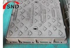 China Square Ductile Iron Manhole Cover With Single Seal C250 Cover And Frame supplier