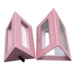 Customized Sliding Drawer Box Paperboard Empty Eyelash Box With Window For Display for sale