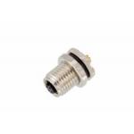 Industrial M5 Female Back Mount Socket Solder Screw 20A IP67 3 / 4pin For Connections for sale