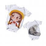 Cotton Feel Polyester Onesie Blanks Short Sleeve Sublimation Romper Blanks for sale