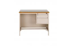 China Side Storage Steel Executive Desk Computer Desk MDF Top Boss Table Adjustable supplier