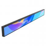 VETO 16.4-58 Inch Ultra Wide Shelf Edge Advertising LCD Display Indoor High Brightness Stretched Bar LCD Screen  for sale