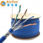 SSTP SFTP CAT8 CAT7E Network Cable 40G High Speed 2000Mhz Double Shielded 22AWG 23AWG Manufacturer for sale