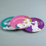 Kid Unicon Printed 12 Pcs 100% Melamine Dinnerware Set