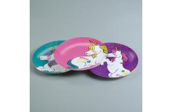 China Kid Unicon Printed 12 Pcs 100% Melamine Dinnerware Set supplier