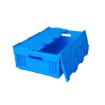 Attached Lids Virgin PP Small Collapsible Plastic Crates Light Duty for sale