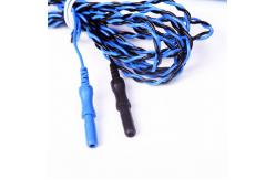 China Repusi IONM Disposable Double Hook Stimulation Probe 180° With Blue Handle supplier