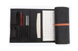 China 106*38cm Portable Felt Desk Pad For Practising Chinese Calligraphy supplier