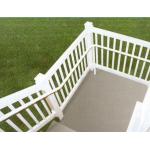 silver Exterior Aluminum Hand Railings with T4 , T5 , T6 Temper for sale
