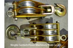 China QHS 50KN Dual Sheave Hoisting Tackle With Both Side Opening, Iron Hoisting Block supplier