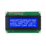 Monochrome 20x4 Character LCD Display LCM 16 Pin 8bit MPU STN Blue Negative for sale